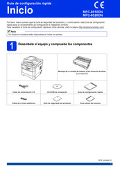 Brother Inicio MFC-8510DN Guía De Configuración Rápida