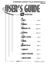 Maytag MAV-17 Manual Del Usuario