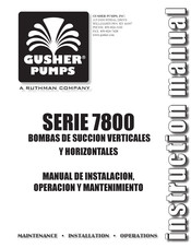 Gusher 7800 Serie Manual De Instalación, Operación Y Mantenimiento