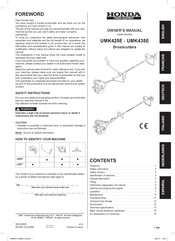 Honda Power Equipment UMK425E Manual Del Usuario