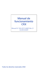 Raven CRX Serie Manual De Funcionamiento