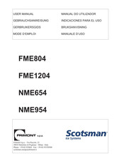 Scotsman NME954 Indicaciones Para El Uso