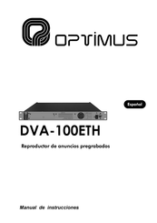 Optimus DVA-100ETH Manual De Instrucciones