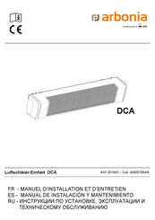 AFG arbonia DCA-W Manual De Instalación Y Mantenimiento