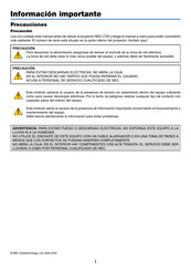 NEC LT20 Manual De Instrucciones