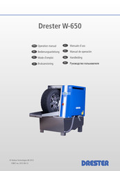 DRESTER W-650 Manual De Operación