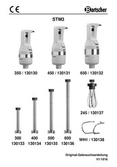 Bartscher STM3 Instrucciones De Uso