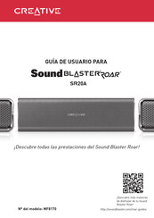 Creative Sound Blaster Roar SR20A Guía De Usuario Para