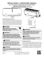 Goodman MSC 19 SEER 12,000 BTUH Manual De Instalación Y Funcionamiento