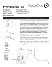 CycleOps PowerBeam Pro Guía De Usuario