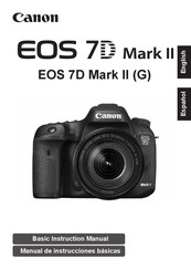 Canon EOS 7D Mark II G Guía De Instrucciones