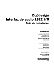 Avid Digidesign 1622 I/O Guia De Instalacion