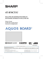 Sharp AQUOS BOARD 4T-B70CT1U Guía De Configuración