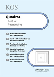 ZUCCHETTI KOS Quadrat Manual De Instalación, Uso Y Mantenimiento