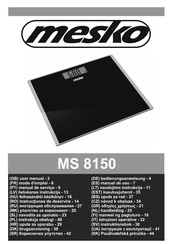 Mesko MS 8150 Manual De Uso