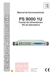 Electro-Automatik PS 9000 1U Manual De Funcionamiento