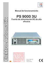 Electro-Automatik PS 9000 3U Manual De Funcionamiento