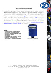 PCE Instruments PCE-1000 Manual De Instrucciones