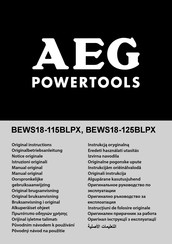 AEG BEWS18-115BLPX Manual Del Usuario