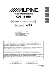 Alpine CDE-134HD Manual De Operación