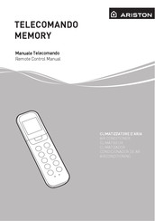 Ariston TELECOMANDO MEMORY Manual Del Usuario