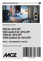 MCZ STAR Comfort Air-2016 UP! Manual De Instalacion Y Uso