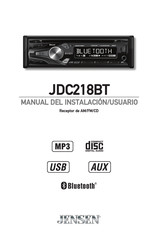 Jensen JDC218BT Manual Del Instalación/Usuario