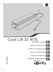 SOMFY Home Motion Cord Lift 32 RTS Guia De Instalacion