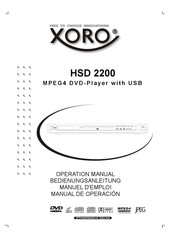 Xoro HSD 2200 Manual De Operación