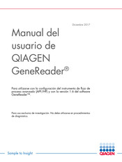 Qiagen GeneReader Manual Del Usuario