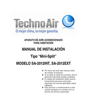 TechnoAir SA-2012INT Manual De Instalación