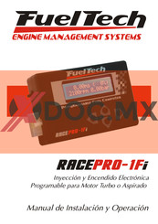 FuelTech RacePRO-1Fi Manual De Instalación Y Operación