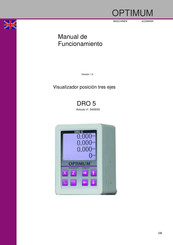 OPTIMUM Maschinen DRO 5 Manual De Funcionamiento