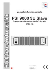 Electro-Automatik PSI 9000 3U Slave Manual De Funcionamiento