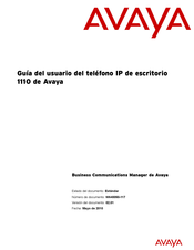 Avaya 1110 Serie Guia Del Usuario