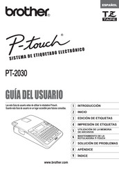 Brother P-touch PT-2030 Guia Del Usuario