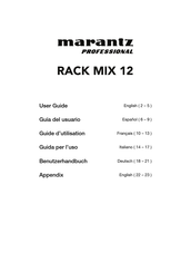 Marantz professional Rack mix 12 Guia Del Usuario