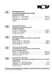 Wolf KGXD 39239 Serie Instrucciones De Montaje