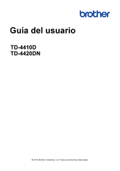 Brother TD-4410D Guia Del Usuario