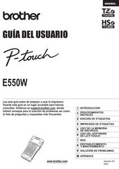 Brother P-Touch E550W Guia Del Usuario