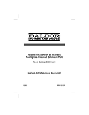 Baldor EXB010A01 Manual De Instalación Y Operación