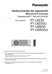 Panasonic PT-LRW35 Instrucciones De Operación