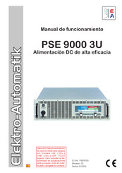 Elektro-Automatik PSE 9000 3U Manual De Funcionamiento