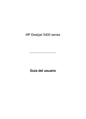 HP Deskjet 5400 Serie Guia Del Usuario
