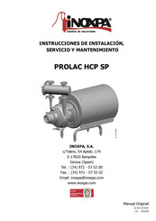 iNOXPA PROLAC HCP Instrucciones De Instalación Y Mantenimiento