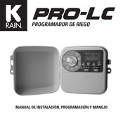 K-Rain PRO-LC Manual De Instalación, Programación Y Manejo