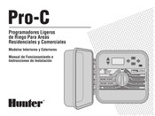 Hunter PRO-C Manual De Funcionamiento E Instrucciones De Instalación