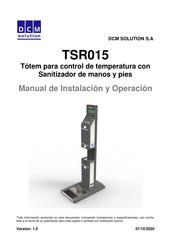 DCM SOLUTION TSR015 Manual De Instalación Y Operación