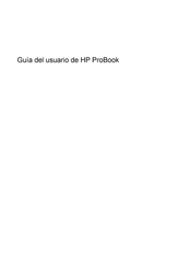 Hp ProBook Serie Guia Del Usuario