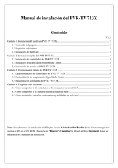KWorld PVR-TV 713X Manual De Instalación